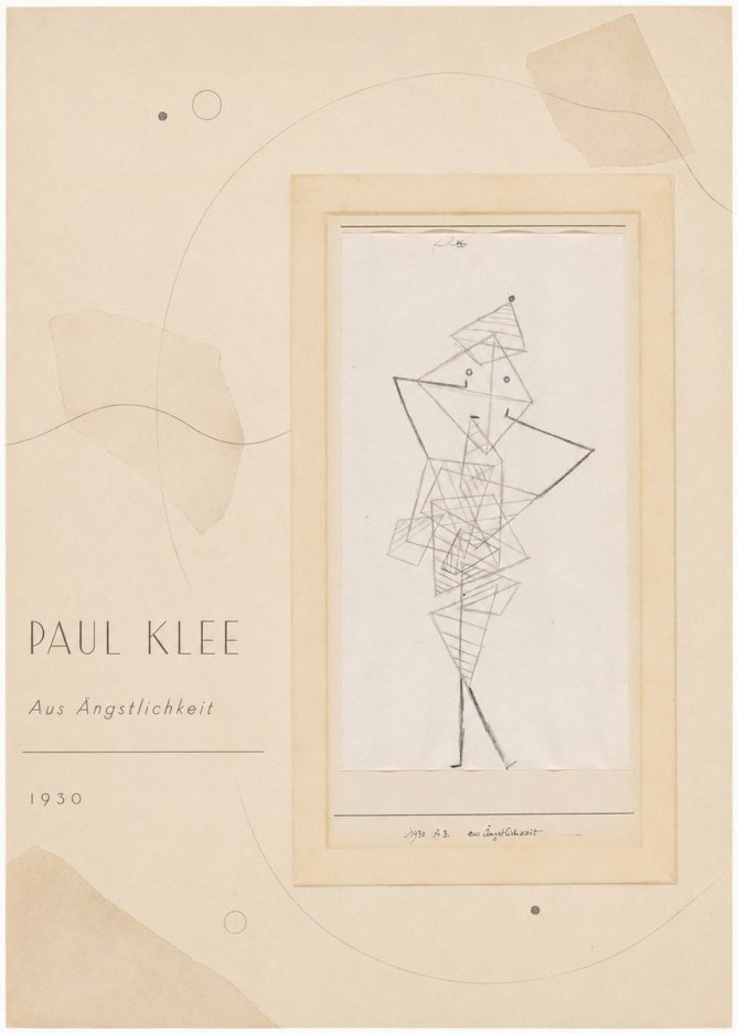 Paul Klee Aus Ängstlichkeit No4 - Plakát