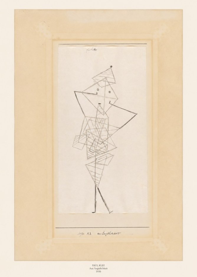 Paul Klee Aus Ängstlichkeit No6 - Plakát