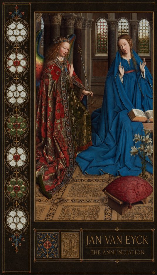 Jan van Eyck The Annunciation I No2 - Plakát