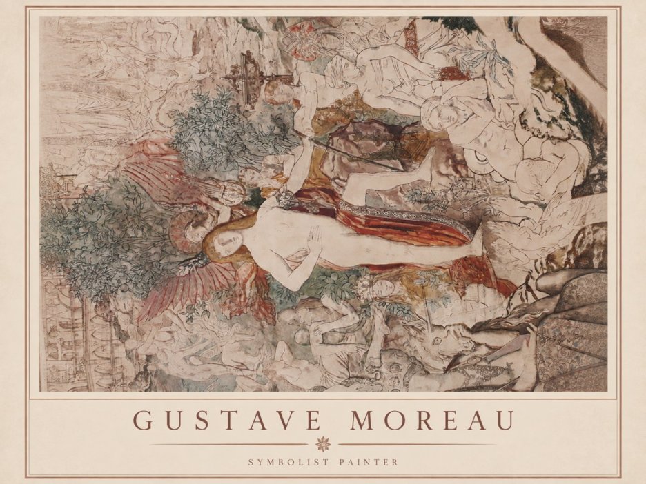 Gustave Moreau Adam and Eve No2 - Plakát
