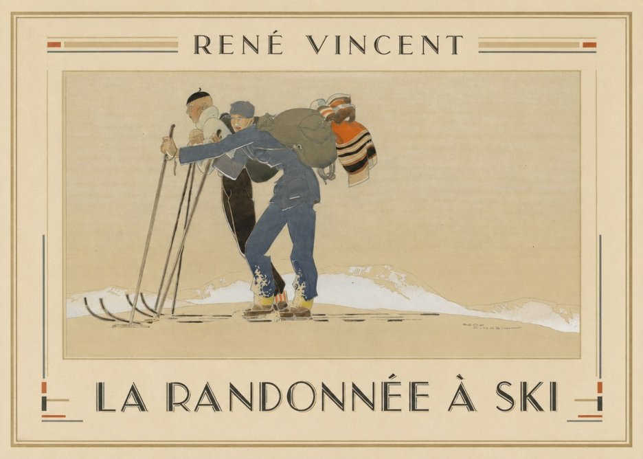 René Vincent La Randonnée À Ski No1 - Plakát