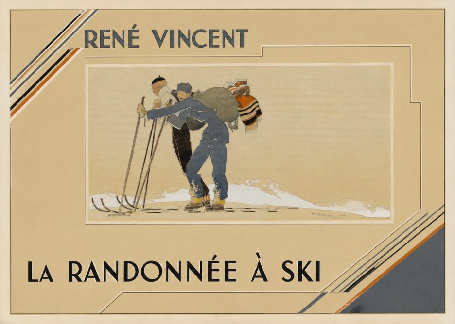 René Vincent La Randonnée À Ski No2 - Plakát
