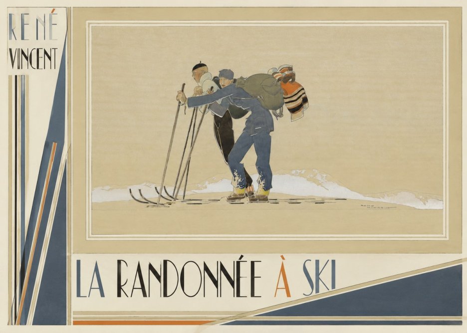 René Vincent La Randonnée À Ski No3 - Plakát