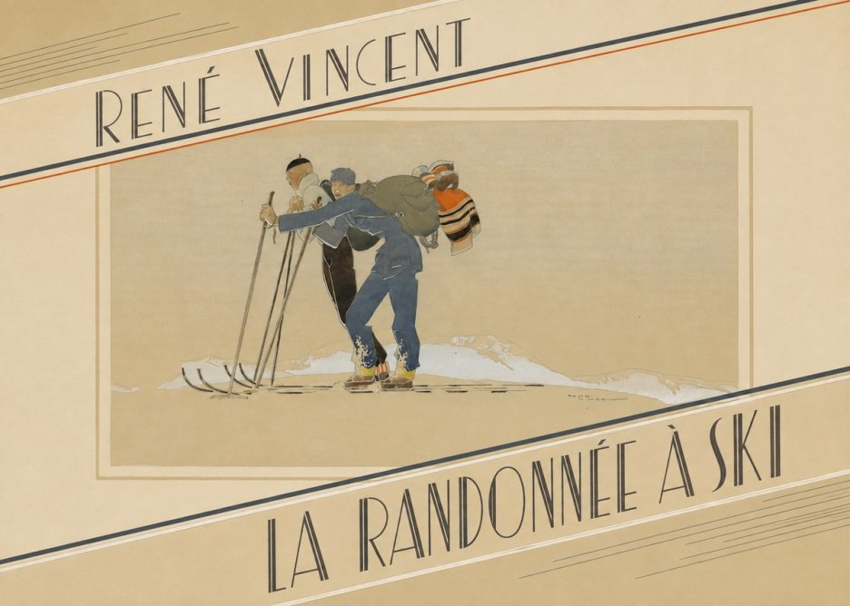 René Vincent La Randonnée À Ski No5 - Plakát