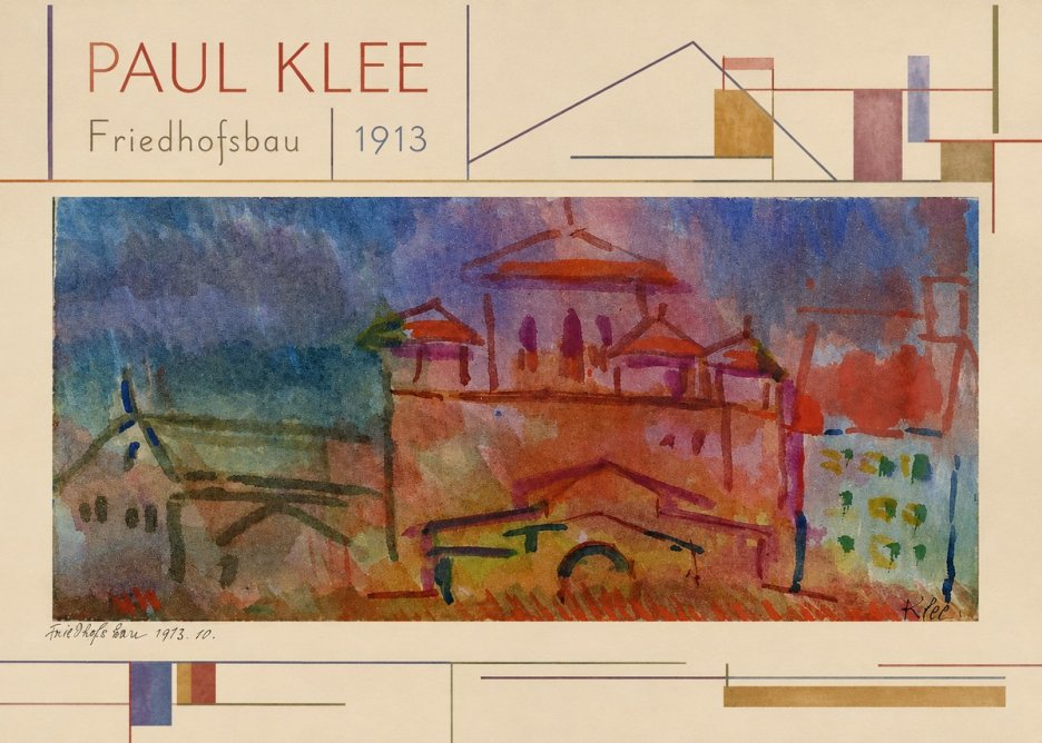 Paul Klee Friedhofsbau No4 - Plakát