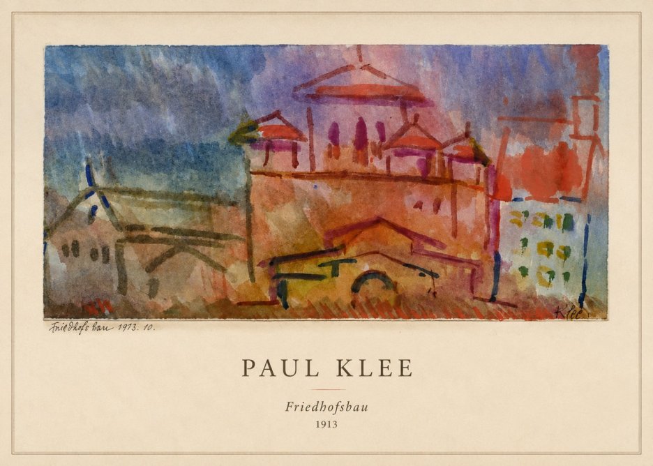 Paul Klee Friedhofsbau No5 - Plakát