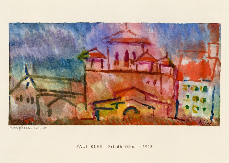 Paul Klee Friedhofsbau No6 - Plakát