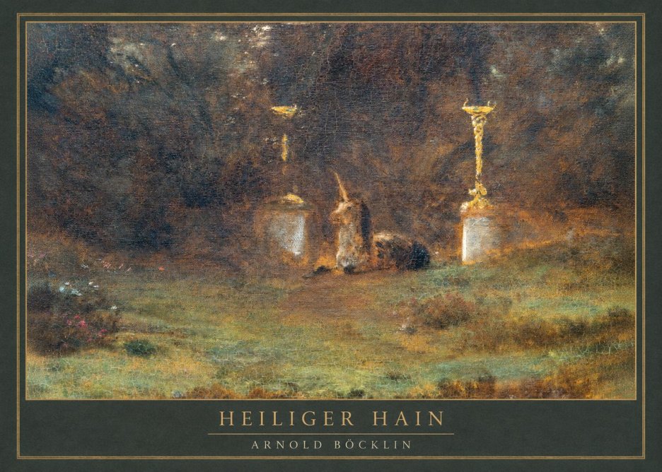 Arnold Böcklin Heiliger Hain No1 - Plakát