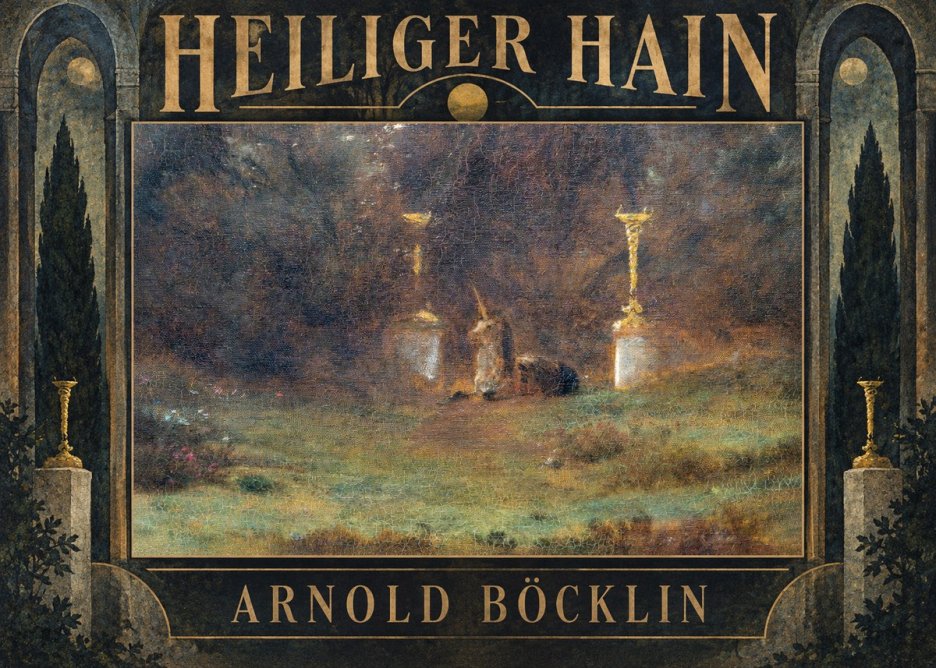 Arnold Böcklin Heiliger Hain No5 - Plakát