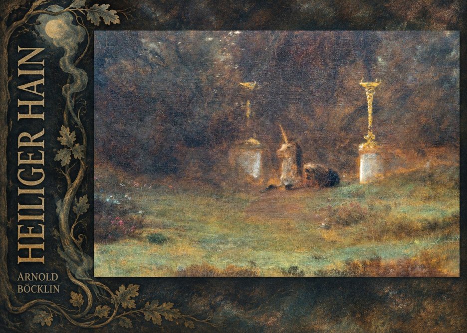 Arnold Böcklin Heiliger Hain No6 - Plakát