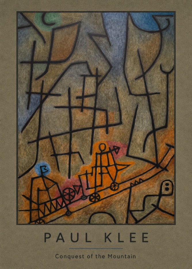 Paul Klee Conquest of the Mountain I No3 - Plakát