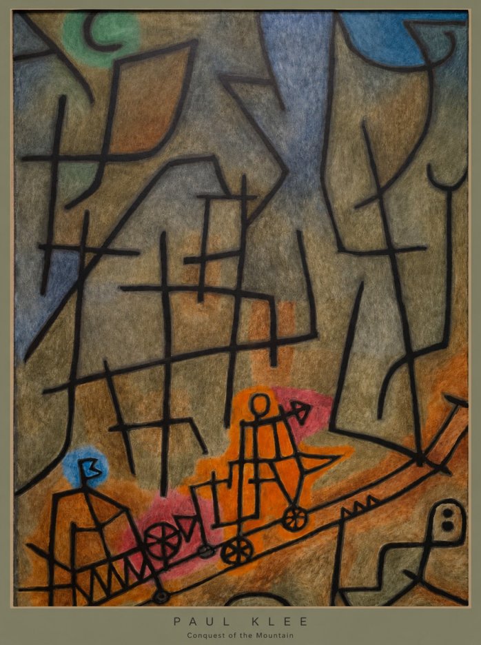 Paul Klee Conquest of the Mountain I No6 - Plakát
