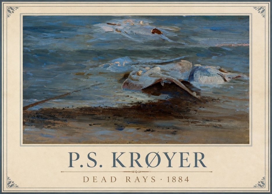 P.S. Krøyer Dead Skates No2 - Plakát