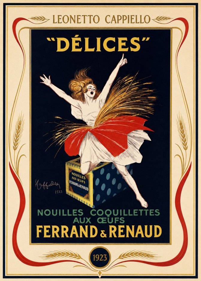 Leonetto Cappiello Délices I No1 - Plakát