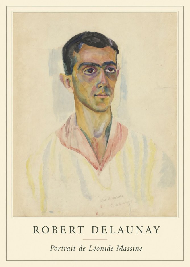 Robert Delaunay Portrait De Léonide Massine No4 - Plakát