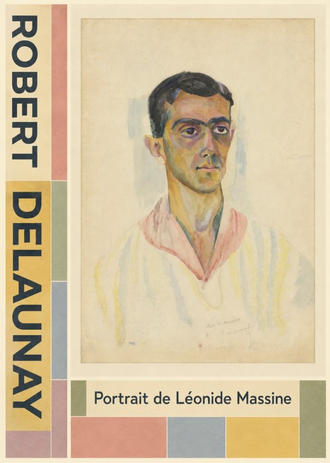 Robert Delaunay Portrait De Léonide Massine No5 - Plakát