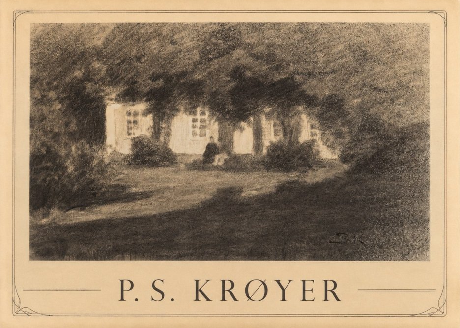 P.S. Krøyer Fra Krøyers Hus Og Have I Skagen No1 - Plakát