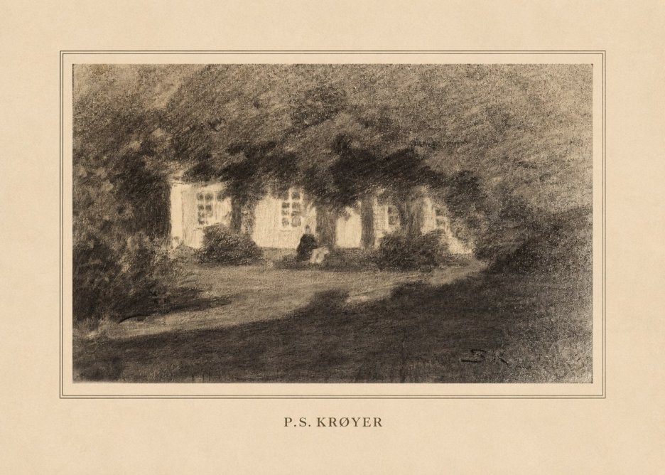 P.S. Krøyer Fra Krøyers Hus Og Have I Skagen No4 - Plakát