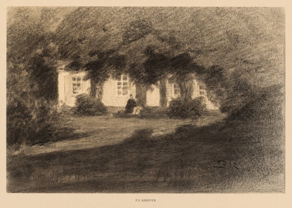 P.S. Krøyer Fra Krøyers Hus Og Have I Skagen No6 - Plakát