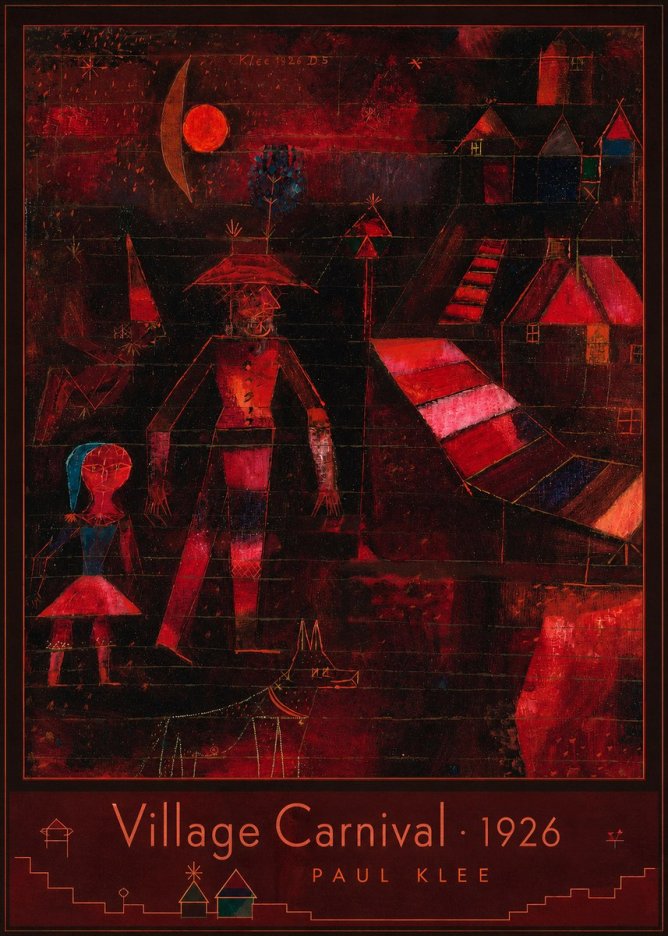 Paul Klee Village Carnival No3 - Plakát