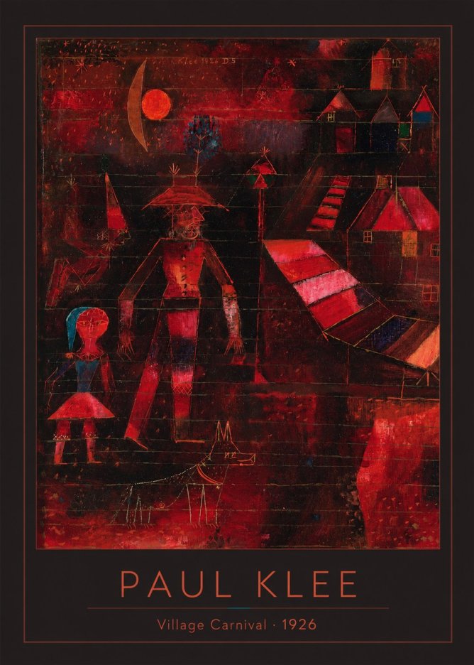 Paul Klee Village Carnival No4 - Plakát