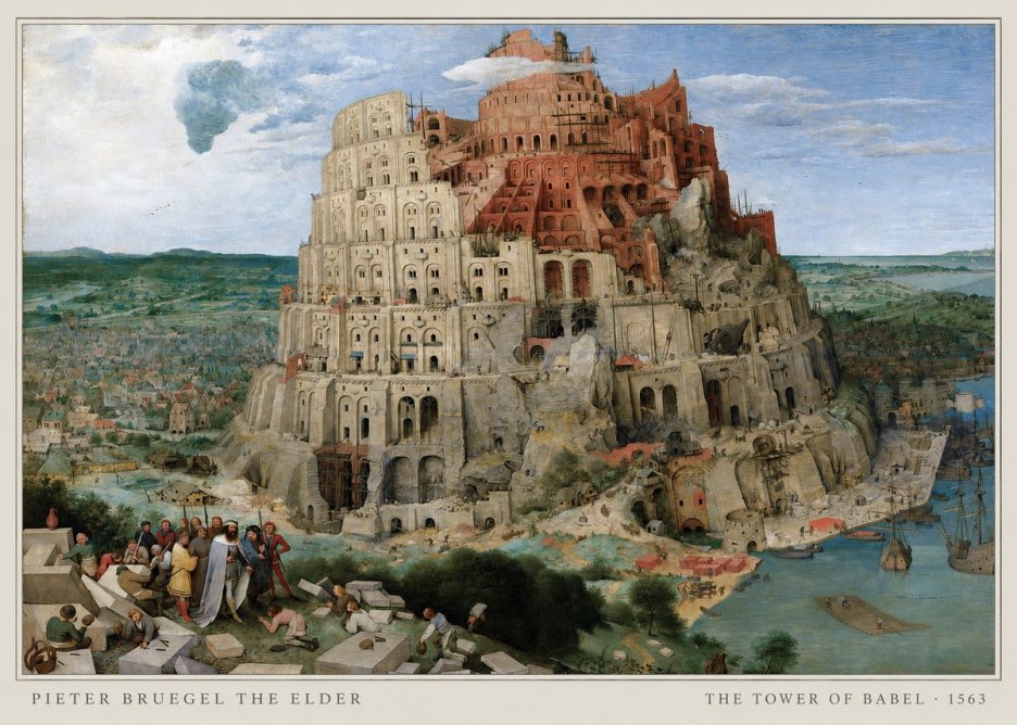 Pieter Bruegel The Tower of Babel IX No5 - Plakát