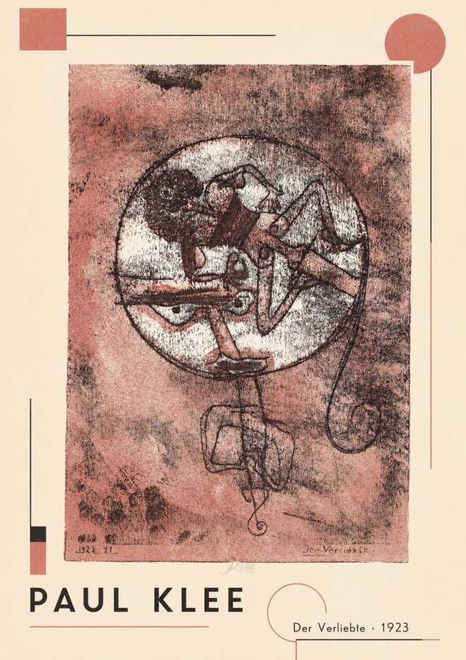 Paul Klee Der Verliebte I No2 - Plakát