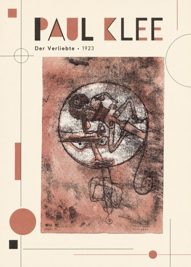 Paul Klee Der Verliebte I No6 - Plakát