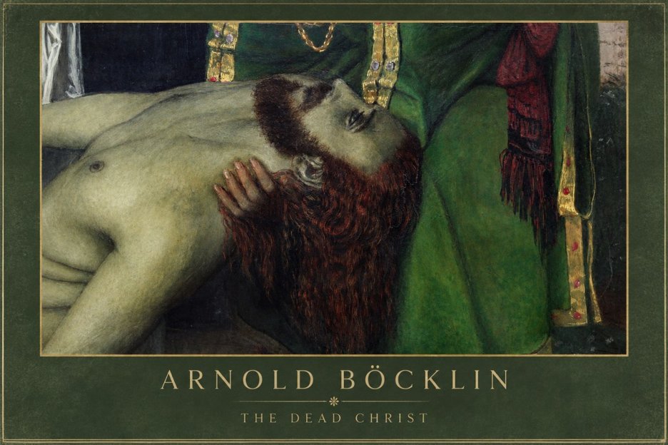 Arnold Böcklin The Dead Christ No1 - Plakát