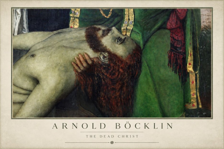 Arnold Böcklin The Dead Christ No4 - Plakát