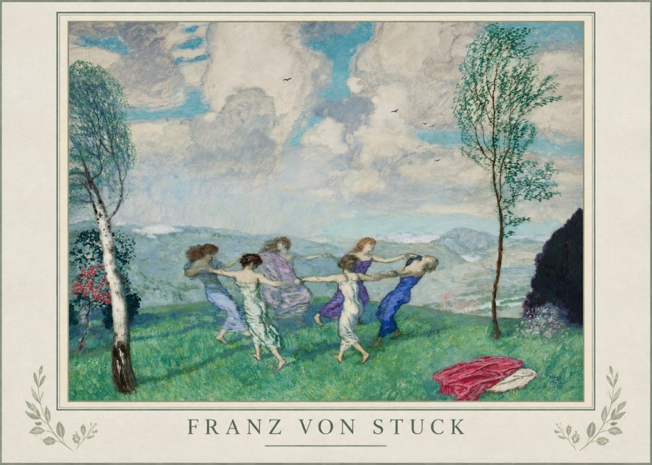 Franz von Stuck Spring Dance No1 - Plakát