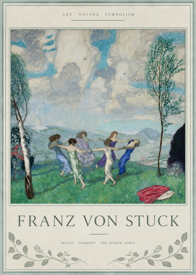 Franz von Stuck Spring Dance No4 - Plakát