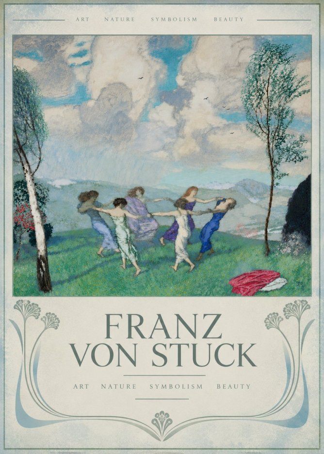 Franz von Stuck Spring Dance No6 - Plakát