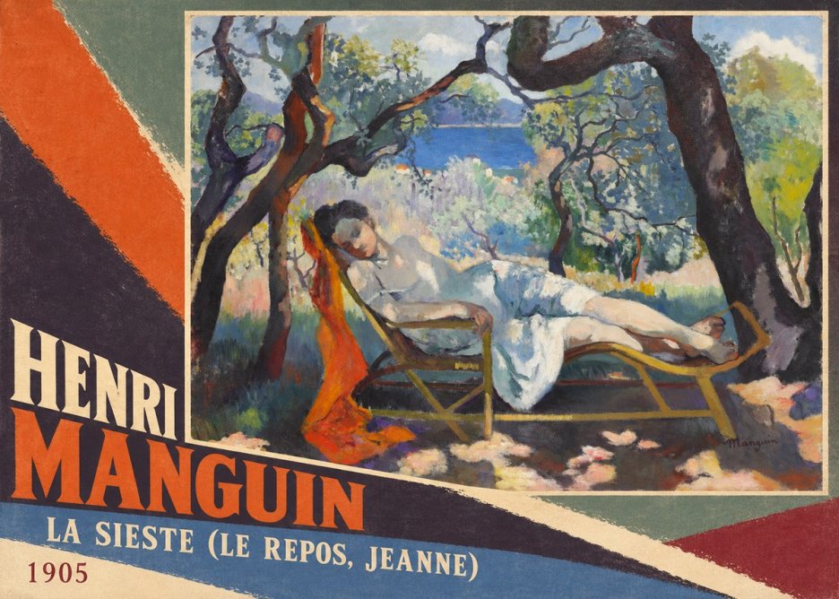 Henri Manguin La Sieste (Le Repos, Jeanne) No5 - Plakát