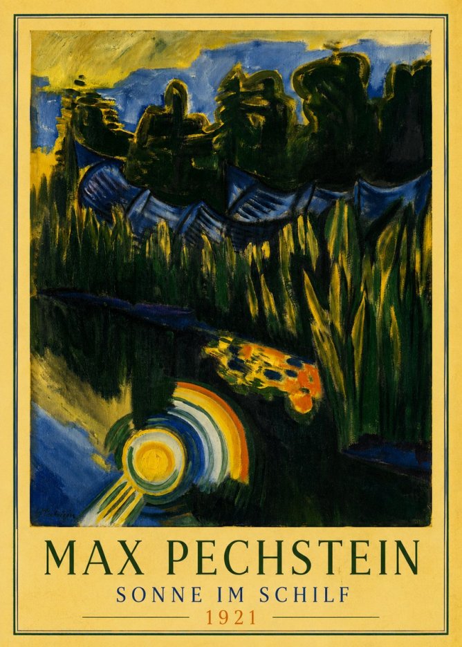 Max Pechstein Sonne Im Schilf No3 - Plakát