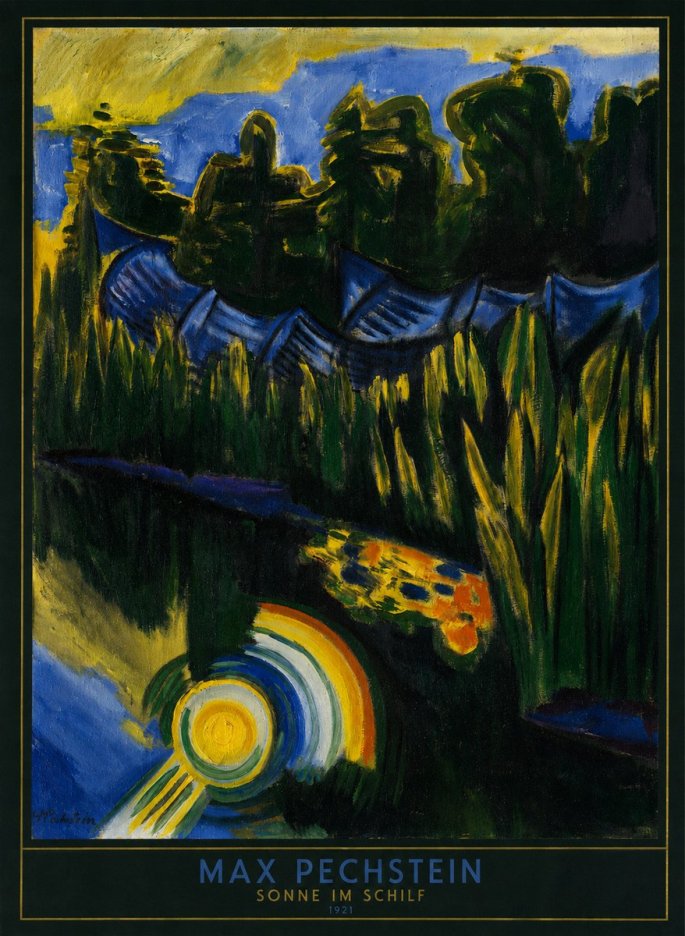 Max Pechstein Sonne Im Schilf No6 - Plakát