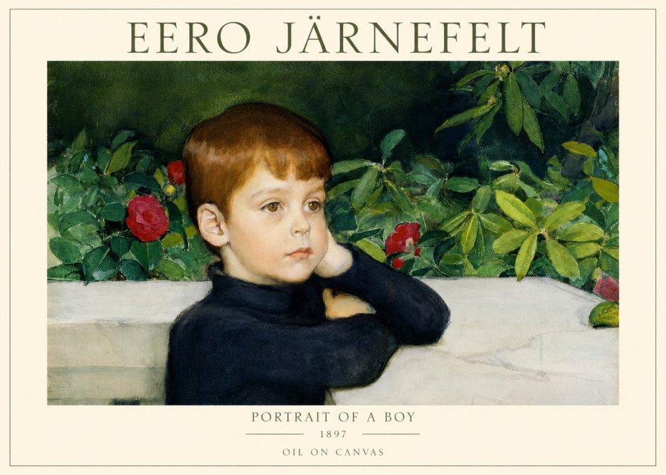 Eero Järnefelt Portrait of a Boy No1 - Plakát