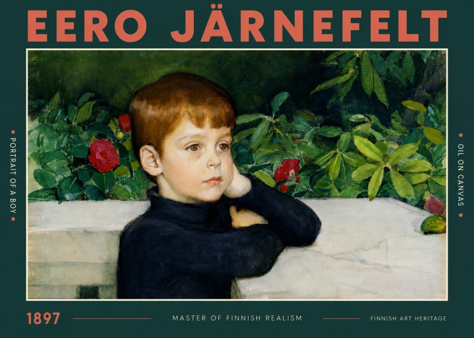 Eero Järnefelt Portrait of a Boy No2 - Plakát