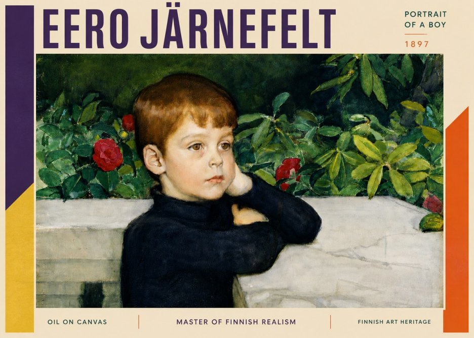 Eero Järnefelt Portrait of a Boy No3 - Plakát