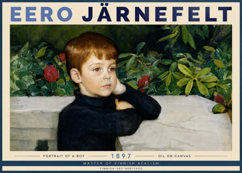 Eero Järnefelt Portrait of a Boy No6 - Plakát