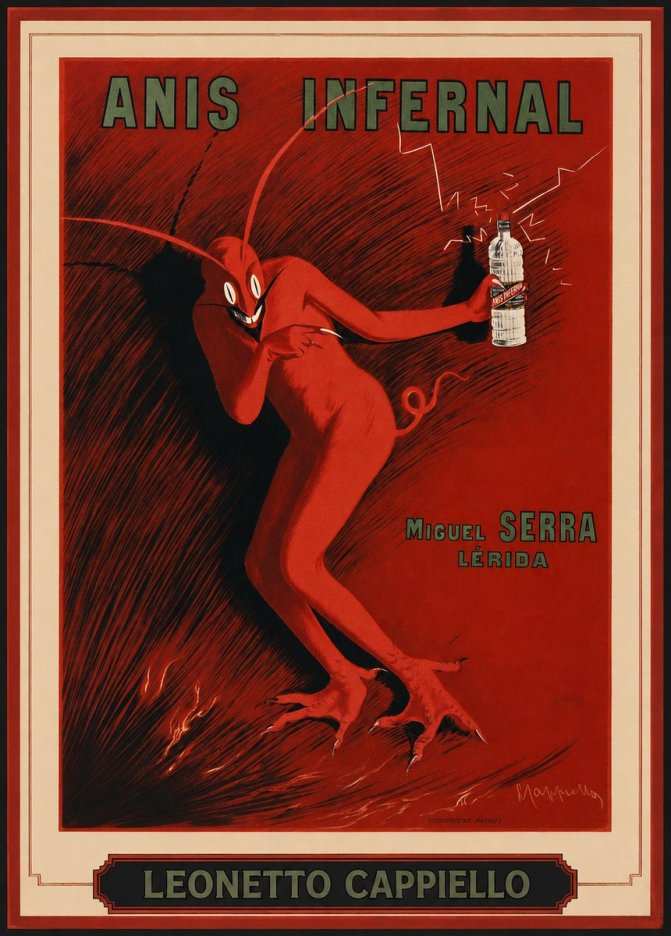 Leonetto Cappiello Anis Infernal II No1 - Plakát