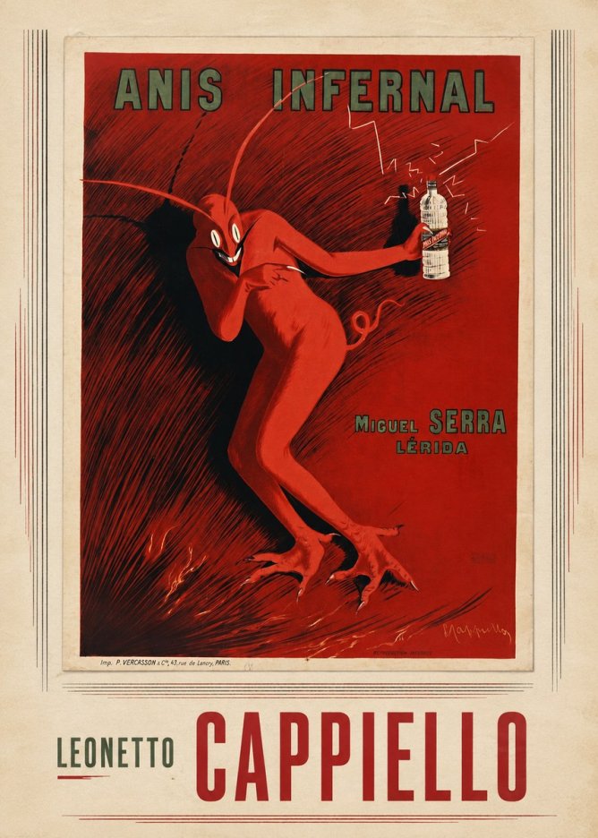 Leonetto Cappiello Anis Infernal II No4 - Plakát