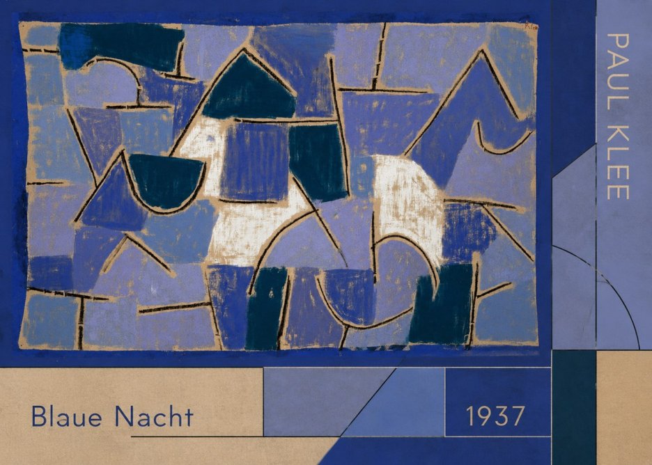 Paul Klee Blaue Nacht No2 - Plakát