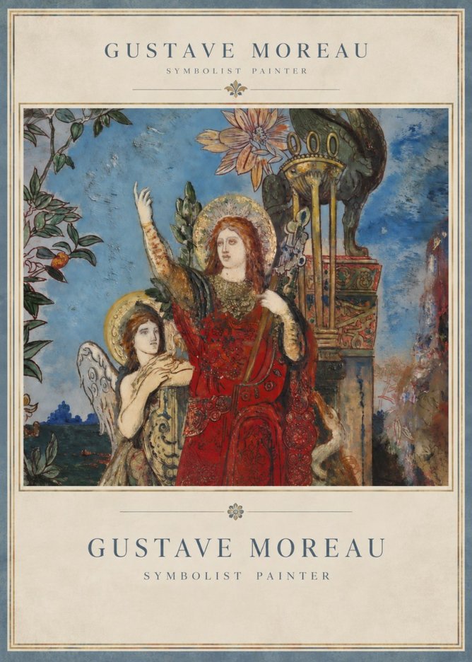Gustave Moreau The Apparition I No3 - Plakát