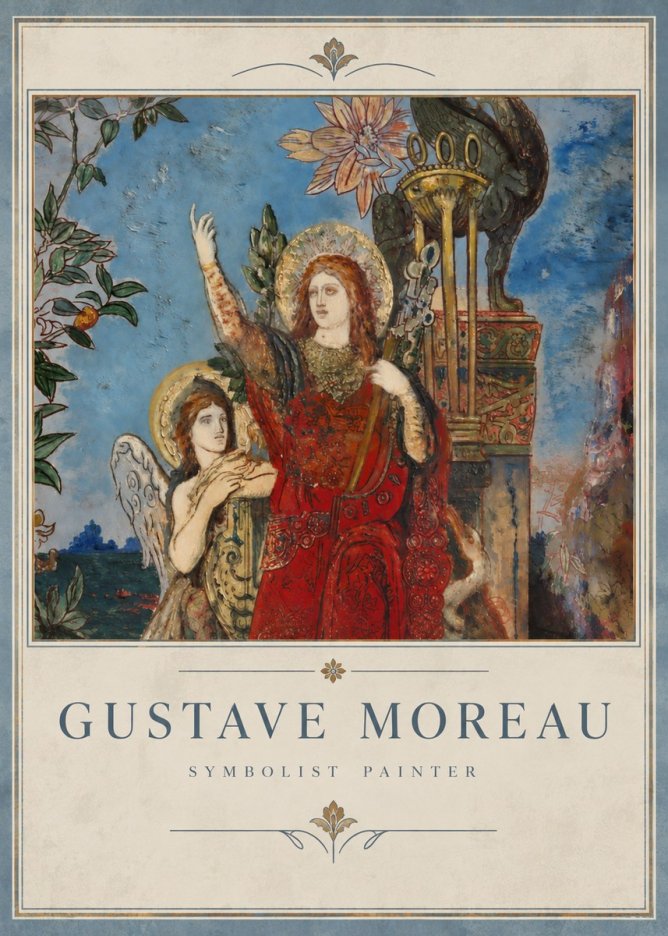 Gustave Moreau The Apparition I No4 - Plakát