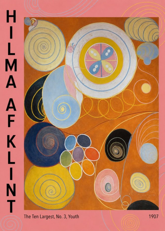 Hilma af Klint The Ten Largest, No. 3, Youth No3 - Plakát