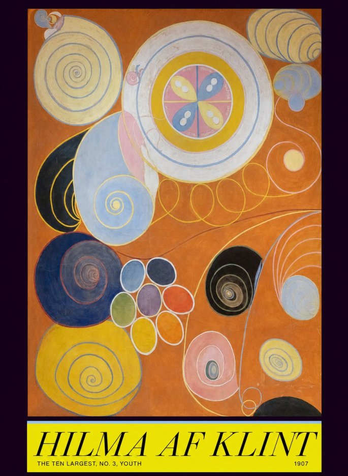 Hilma af Klint The Ten Largest, No. 3, Youth No6 - Plakát