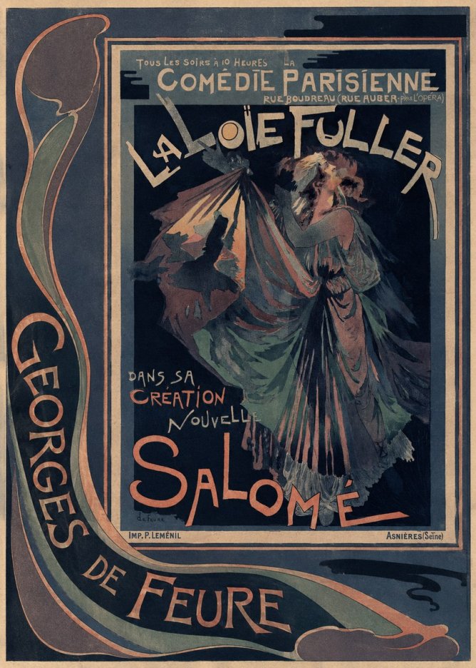 Georges de Feure Salomé I No2 - Plakát