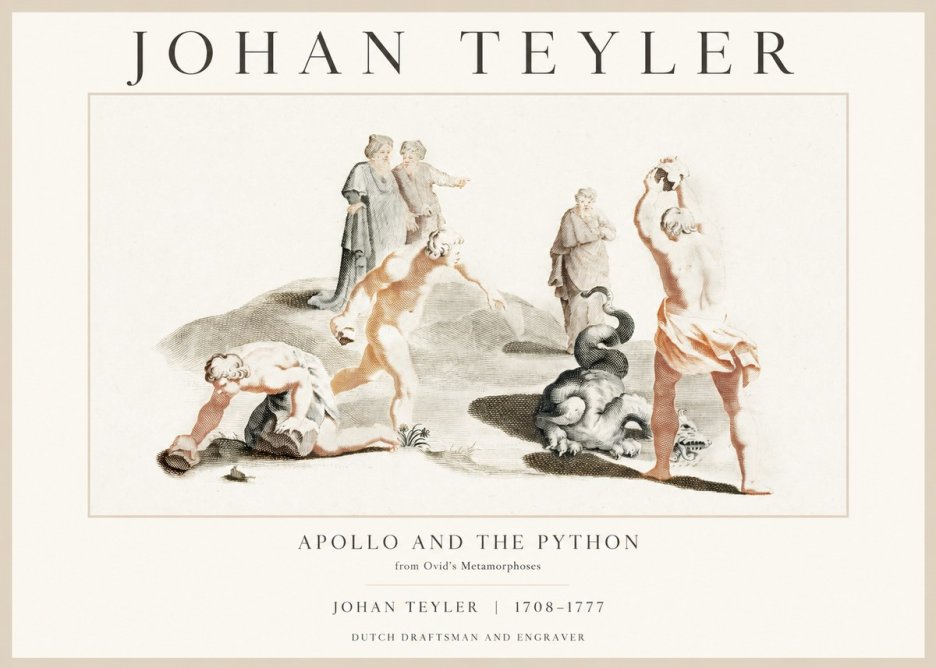 Johan Teyler Apollo and the Python No1 - Plakát
