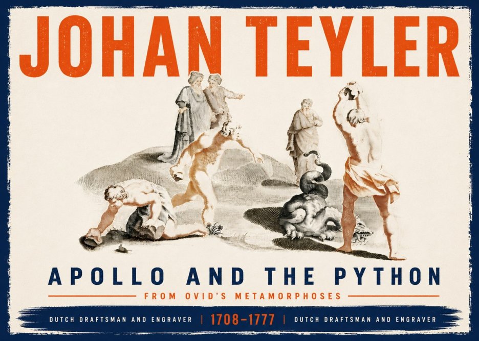 Johan Teyler Apollo and the Python No6 - Plakát
